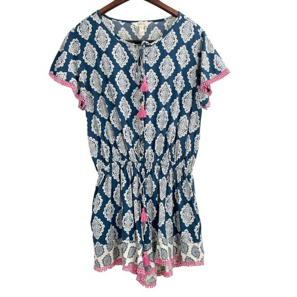 Matilda Jane Brilliant Daydream On The Fringe Romper Womens Size Medium Tassel - Picture 2 of 11